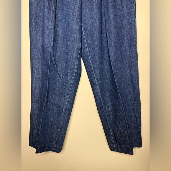 J.Crew Tapered Pleated Jeans 1984 Rigid Denim High Rise Size 26 Tall NWT - Picture 4 of 9